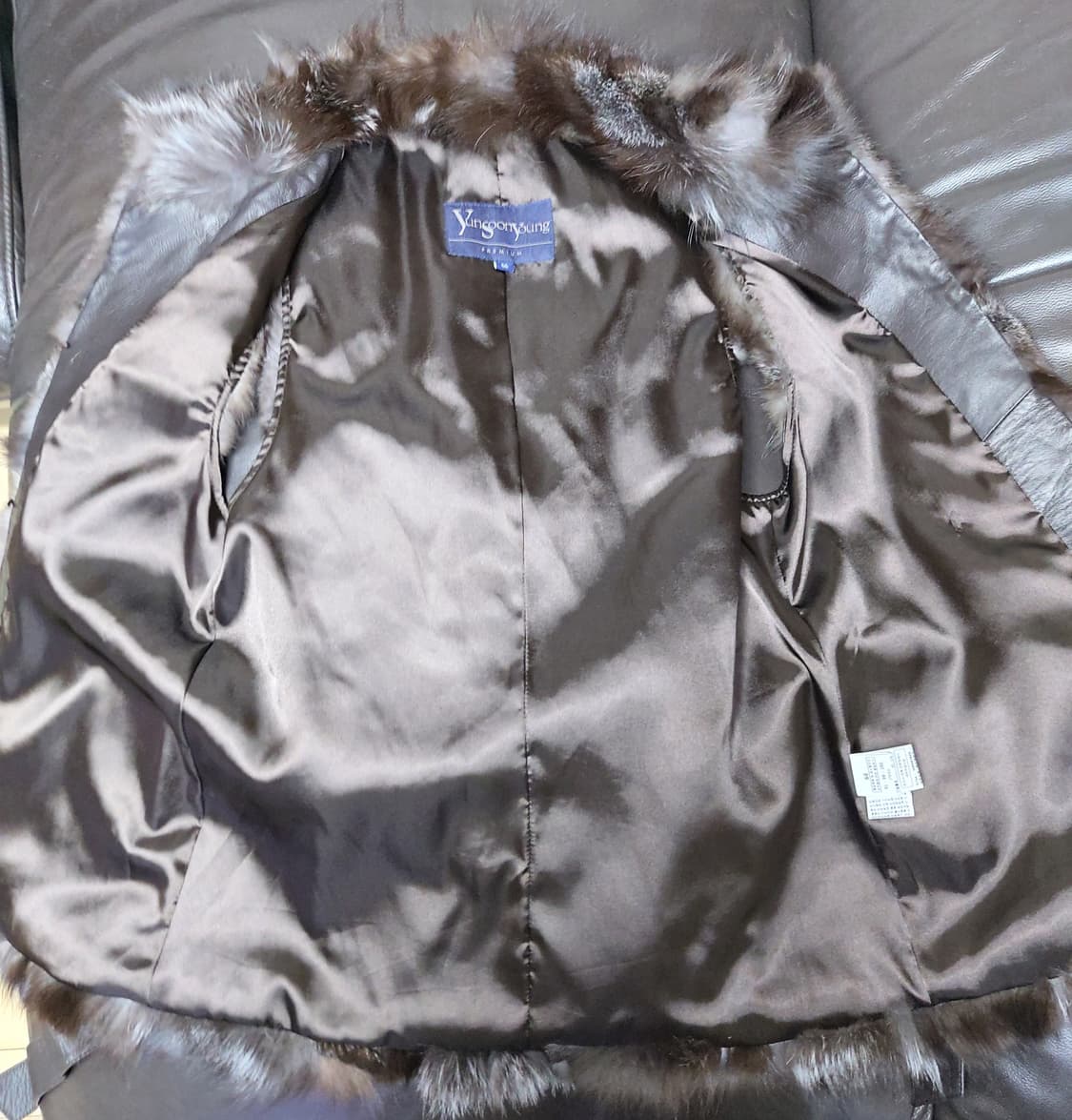 윤순영 프리미엄 라인의 폭스 모피 가죽 베스트(66사이즈) 상품이미지4