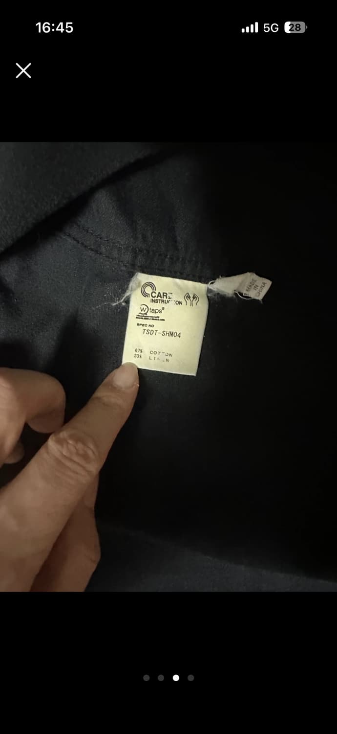 WTAPS(더블탭스) 블랙 셔츠 자켓 상품이미지3