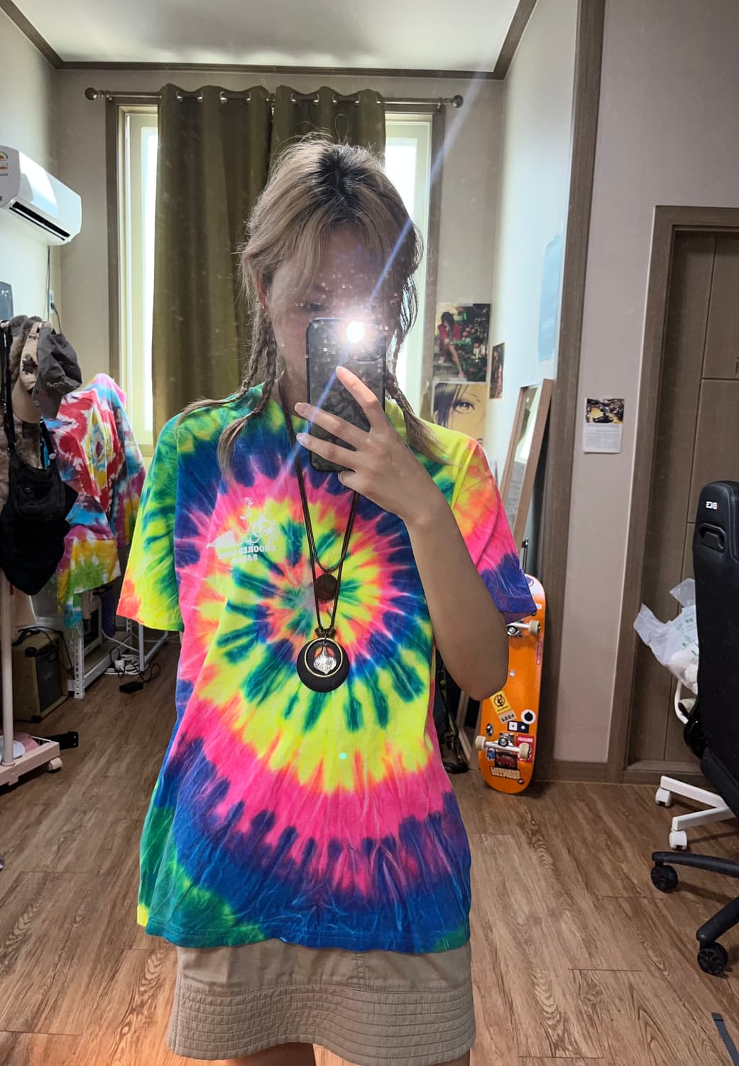 레인보우 타이다이 티셔츠 상품이미지3