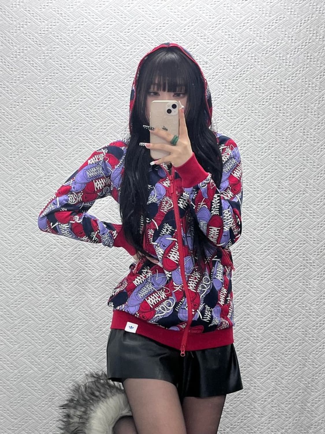 아디다스 오리지날 스트릿 펑크 스니커즈 져지 후드집업 100 C10133 상품이미지2