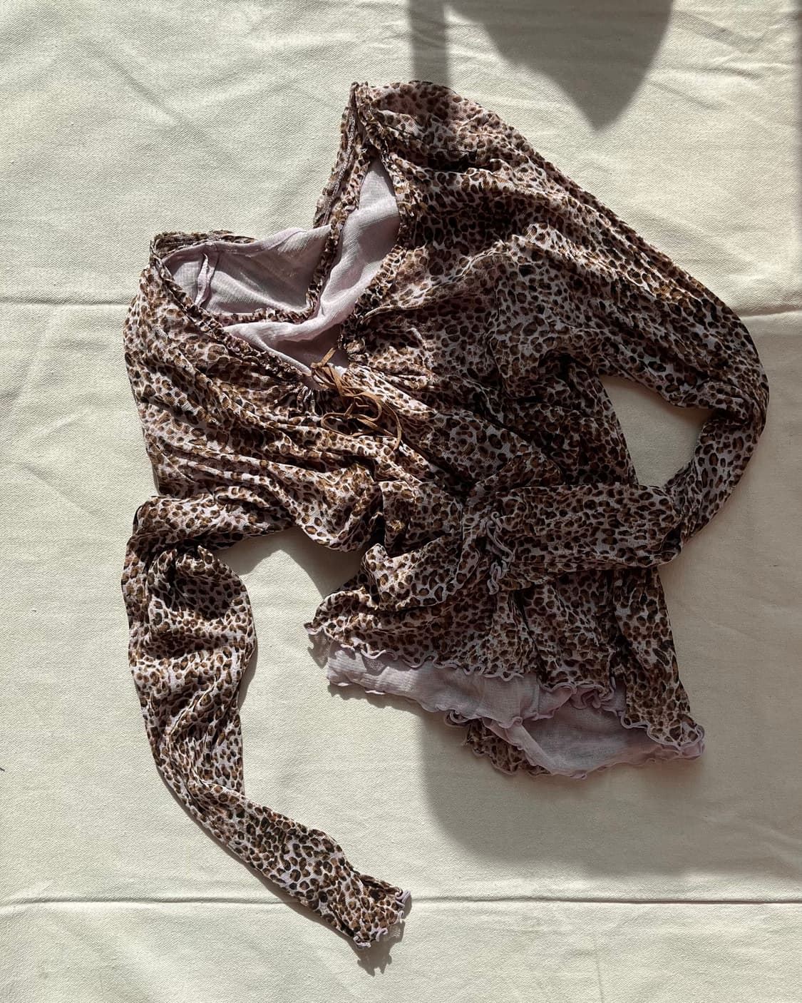 pink+brown hopi frill long sleeve 상품이미지1