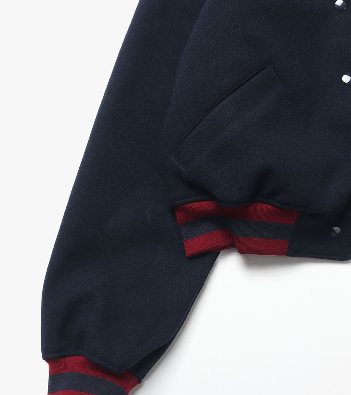 WHO’S WHO GALLERY - CROP VARSITY JACKET 상품이미지5