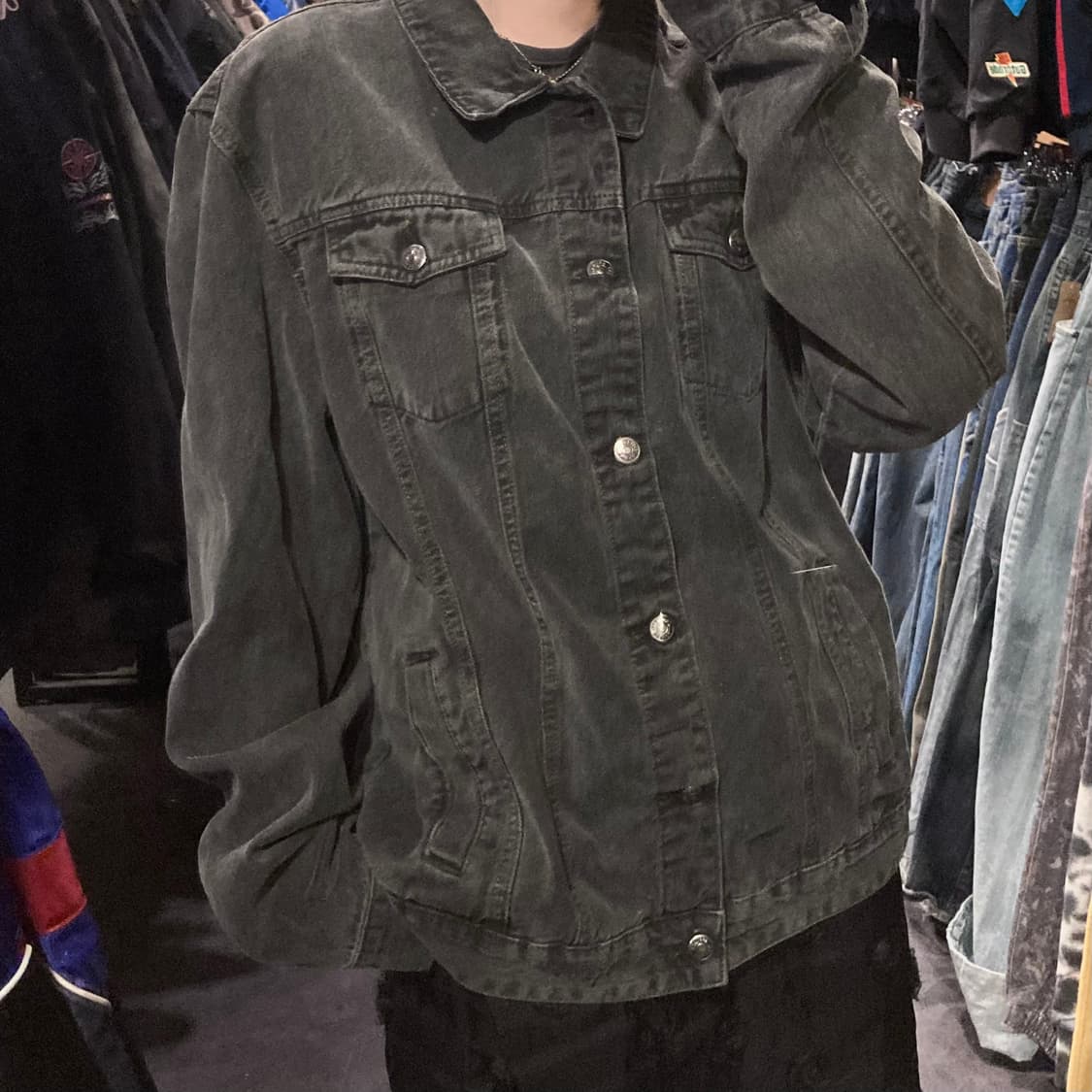 [IM] vtg 흑청 데님 자켓 상품이미지3