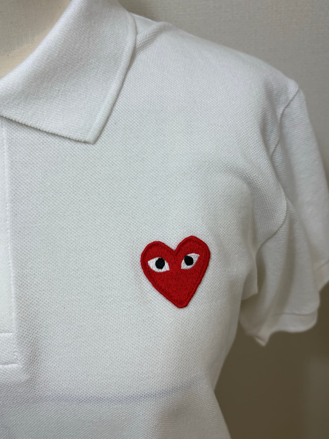 꼼데가르송 comme des garsons play 카라티 흰색 S 상품이미지5