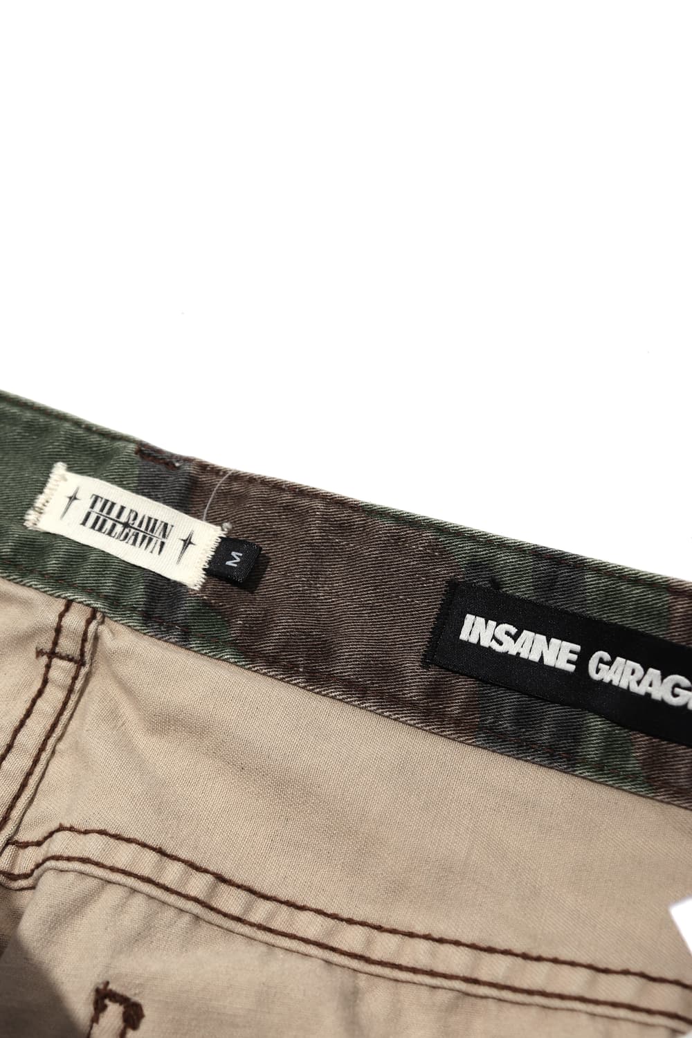 인세인개러지 x 틸던 카모 와이드핏 팬츠 size M 상품이미지6