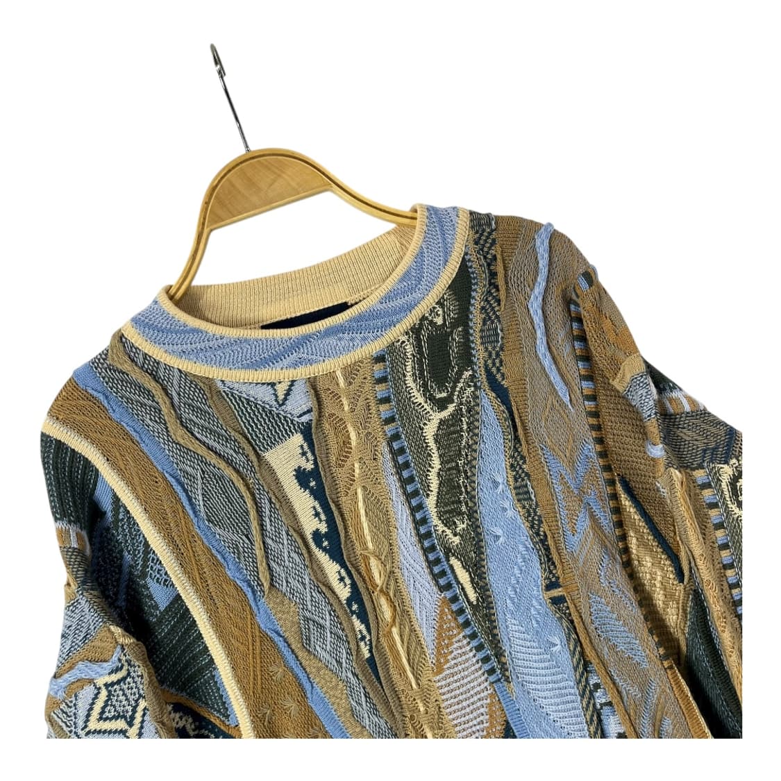 [Carlo Alberto] 빈티지 3D 케이블 울 니트 상품이미지3