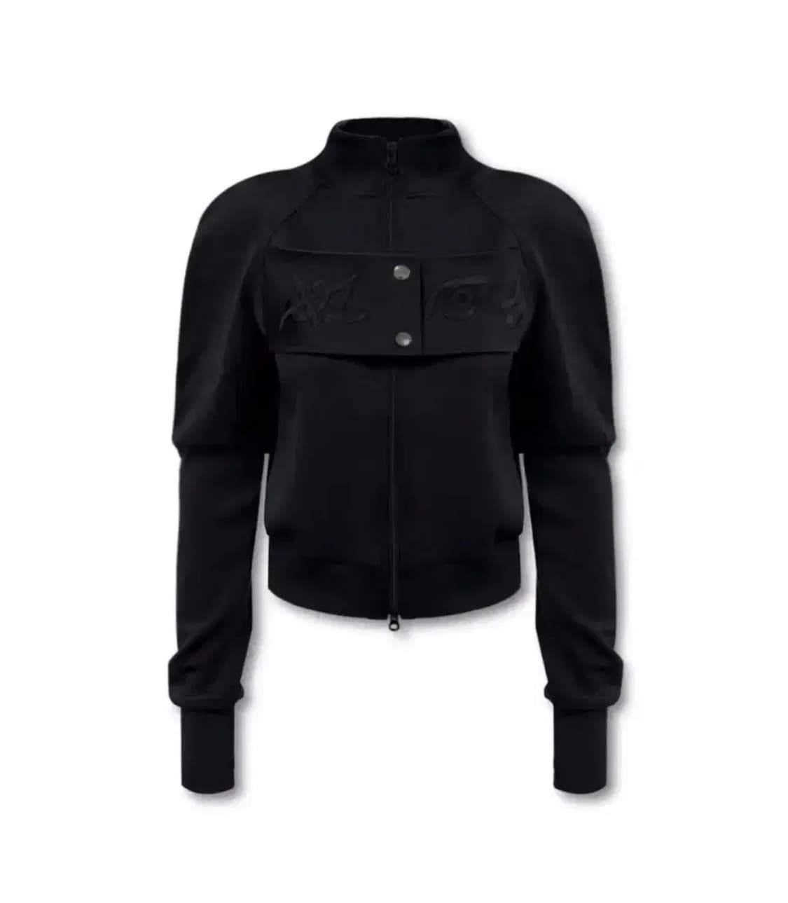 0104 FLAP EMBROIDERY JERSEY ZIP-UP 져지 집업 상품이미지1