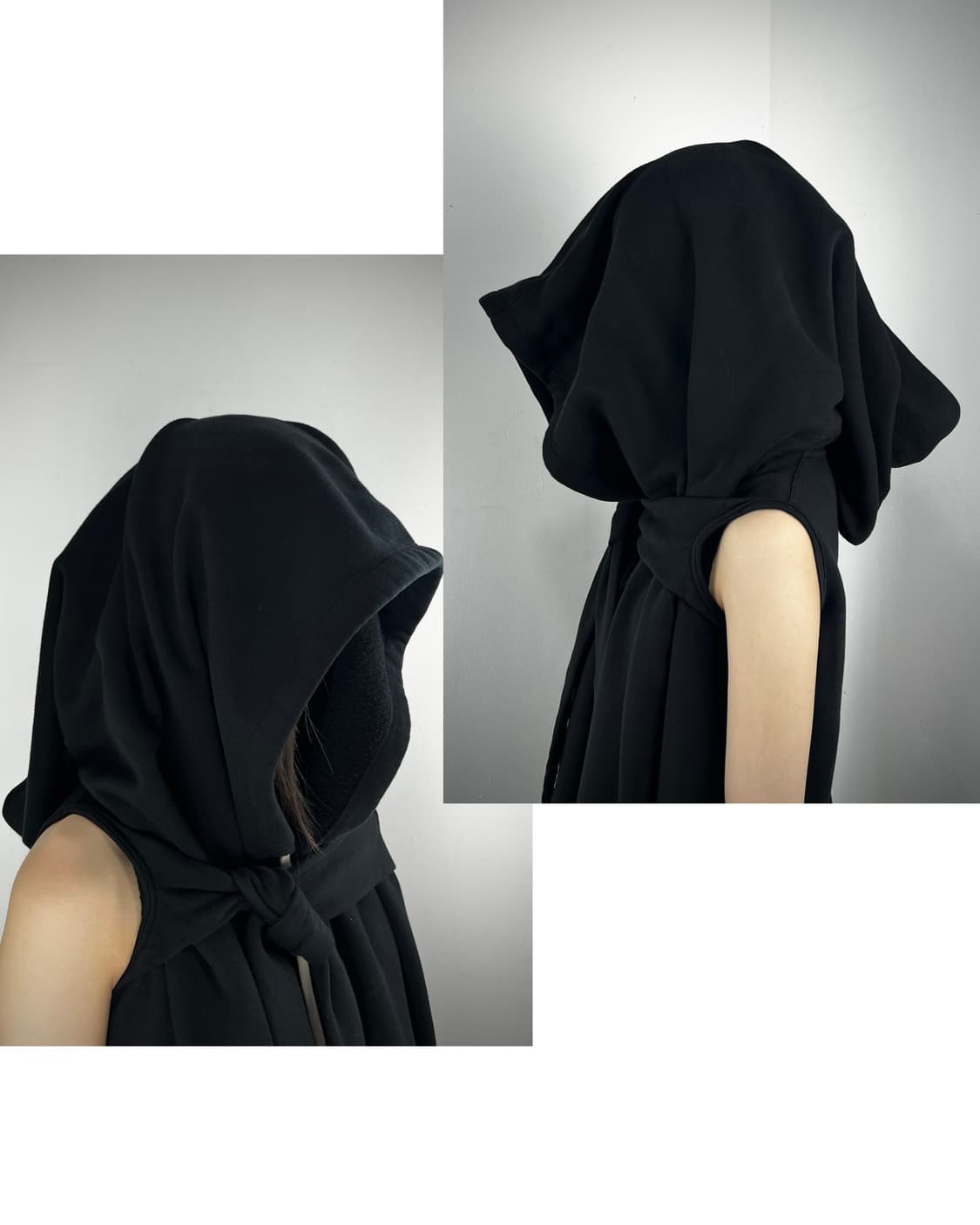 RICK OWENS DRKSHDW DRAPED HOOD VEST 상품이미지4