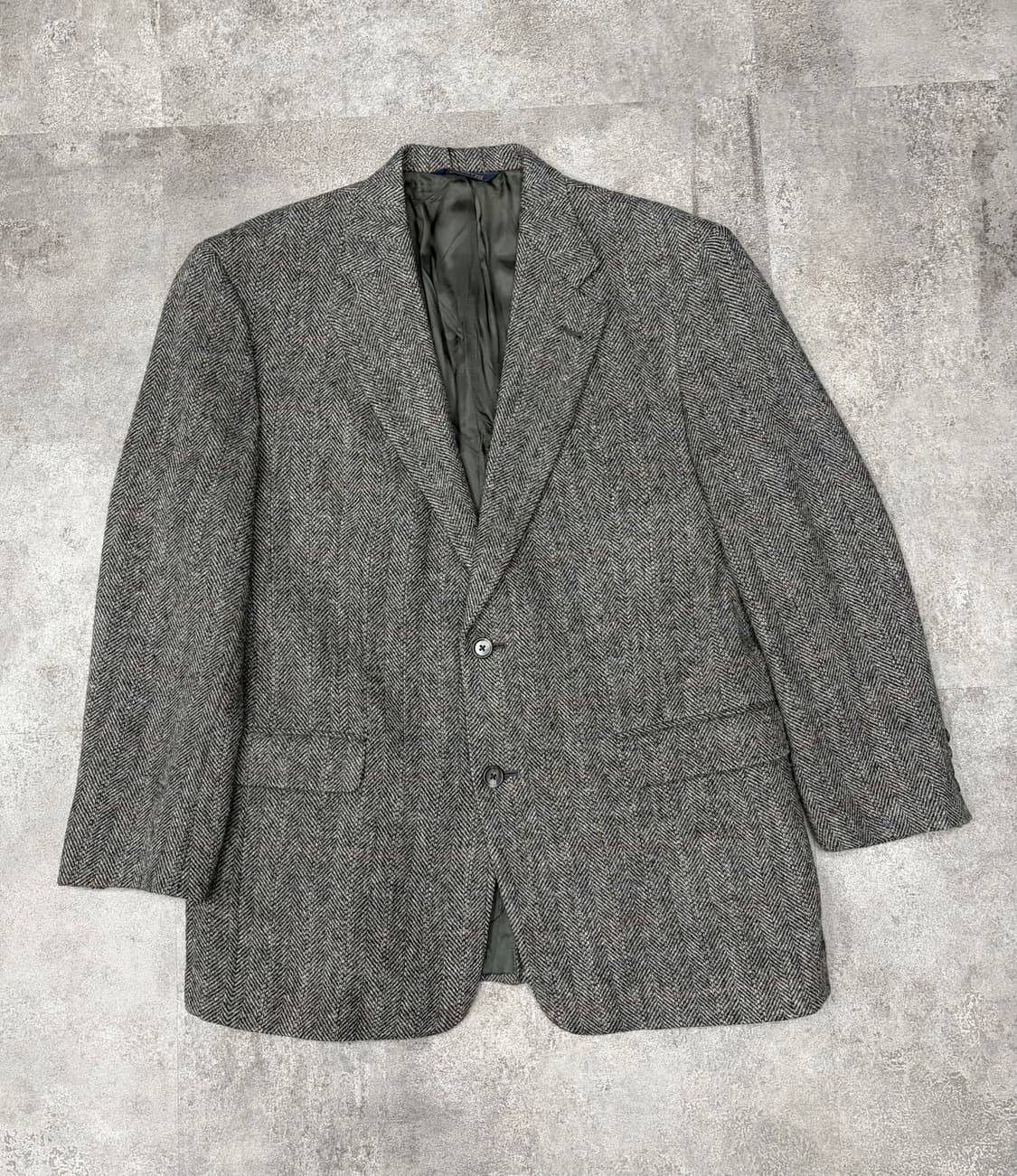 90s 버버리 헤링본 울 체크 자켓 상품이미지1