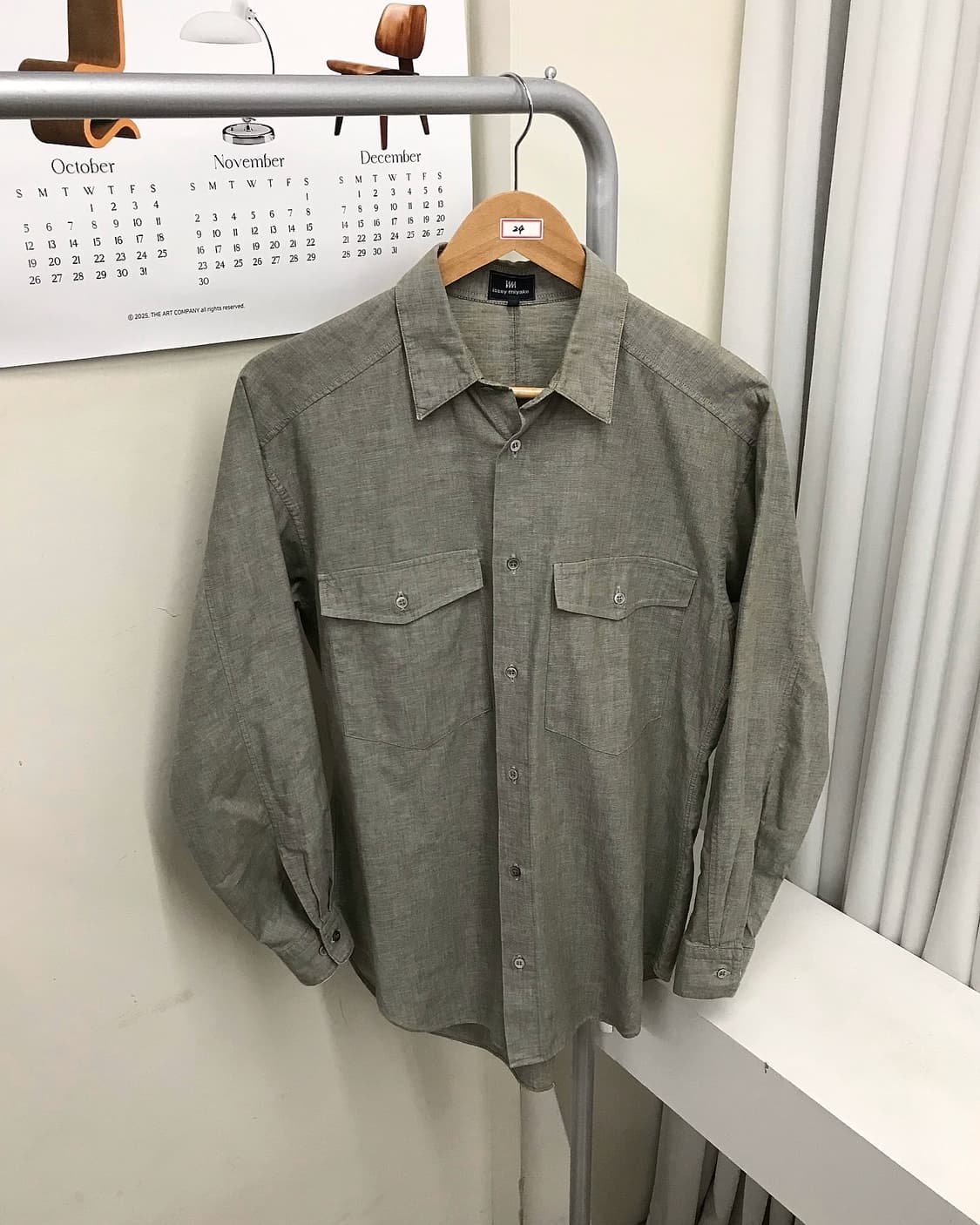 이세이미야케 투포켓 린넨 셔츠 상품이미지1