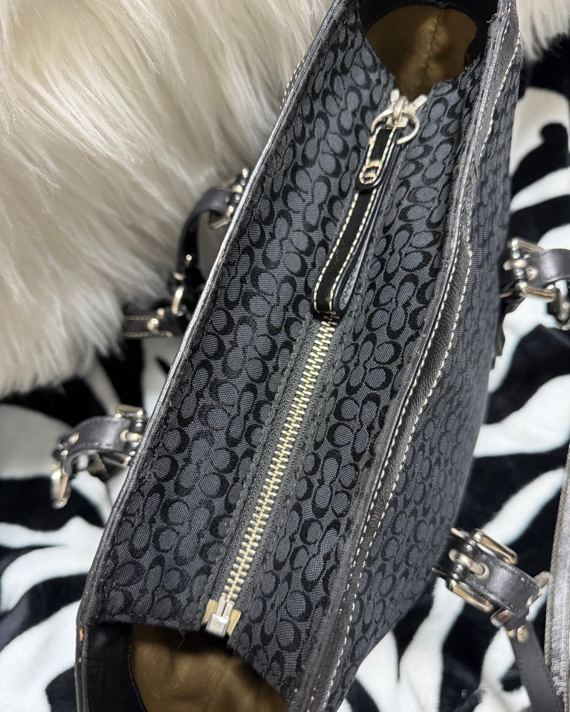 vintage coach signature tote bag 상품이미지5