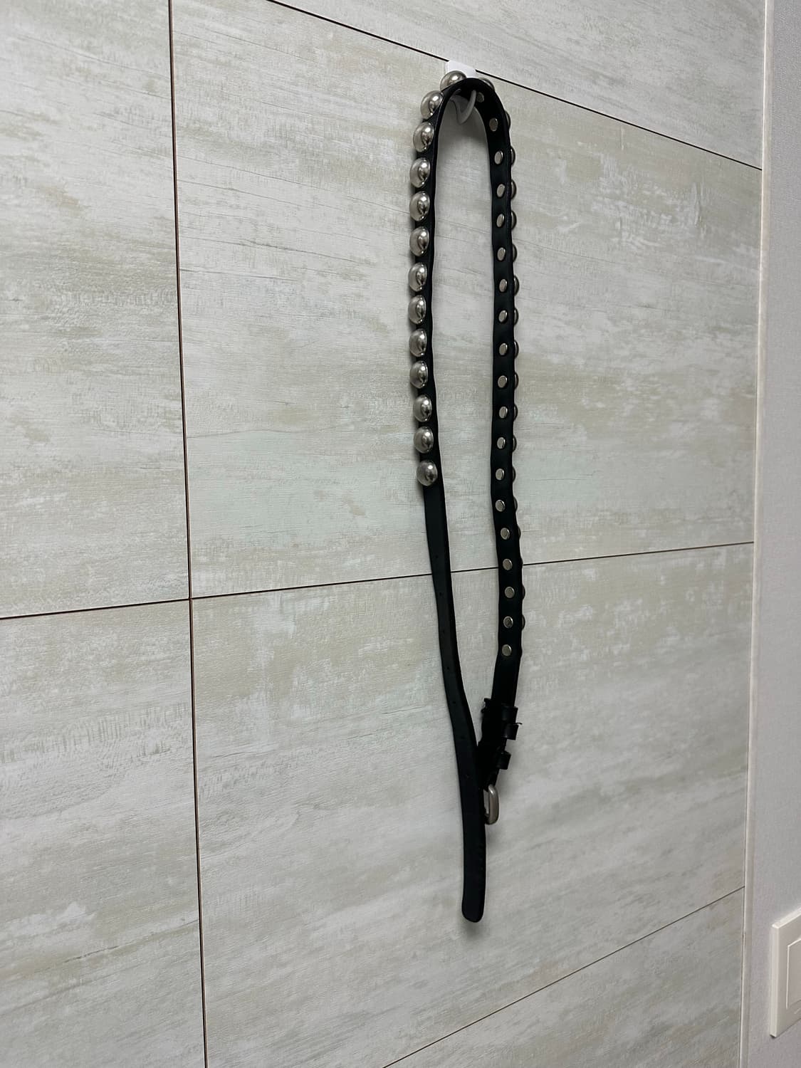 앤드뮐 미스터 스터드 슬림 레더 벨트 os  상품이미지3