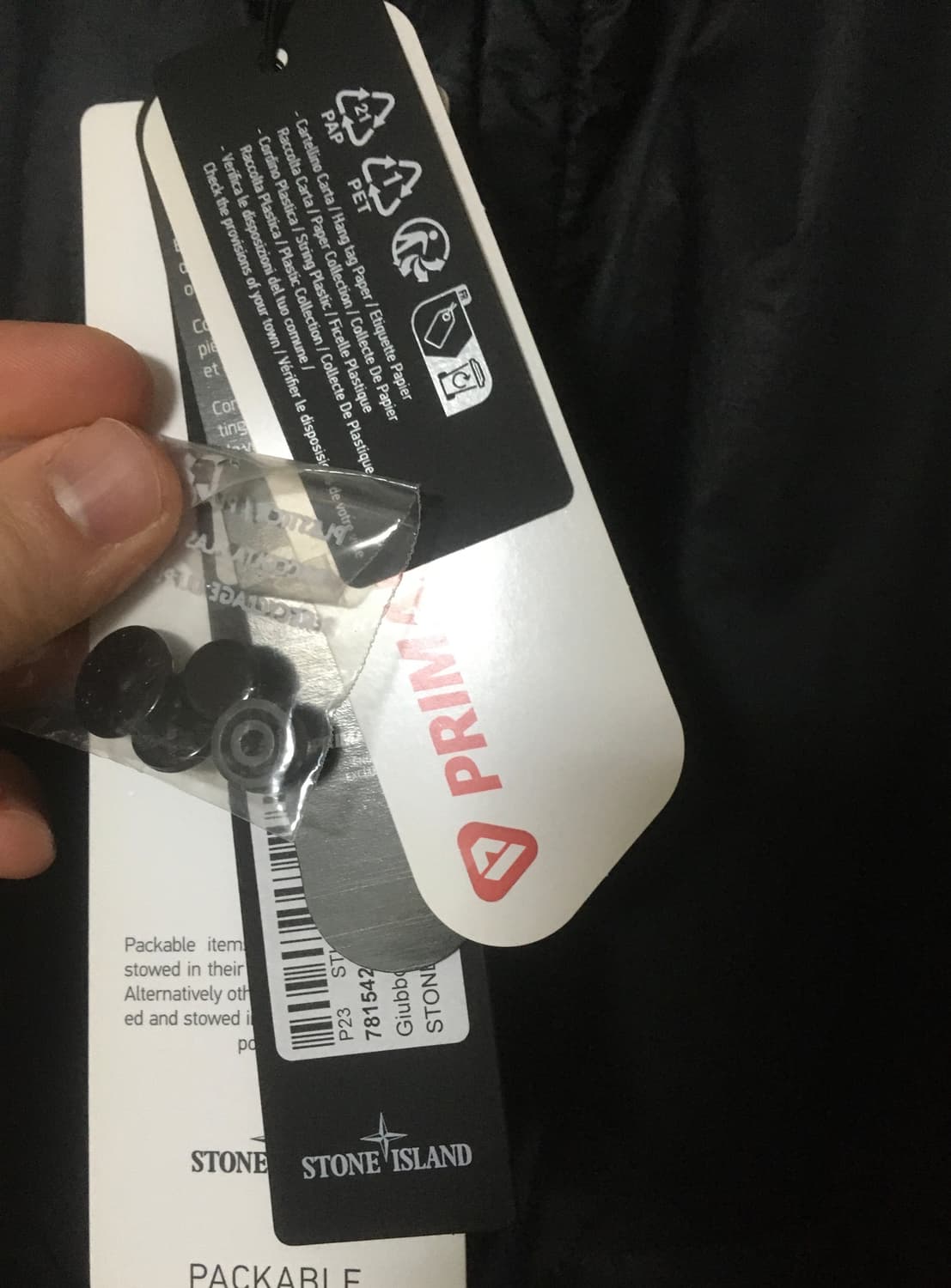 스톤아일랜드 프리마로프트 후드 자켓 블랙 판매합니다  상품이미지5