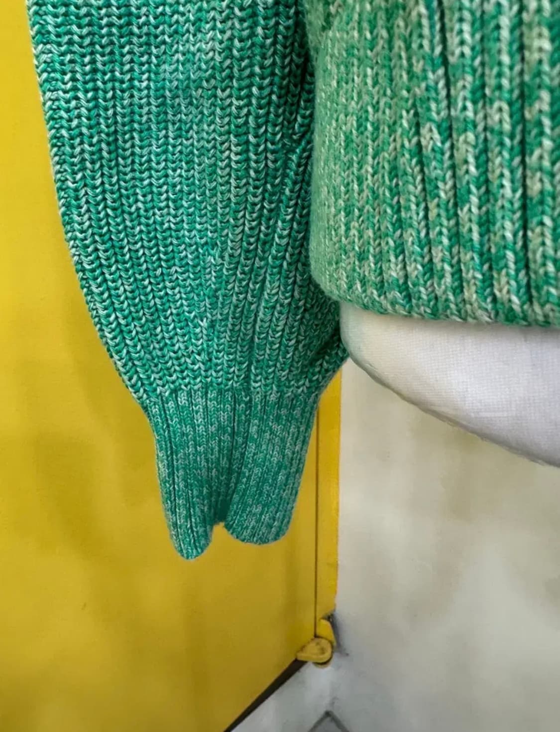 COS 코스 멜란지 그린 브이넥 니트 가디건 EUR S 상품이미지6