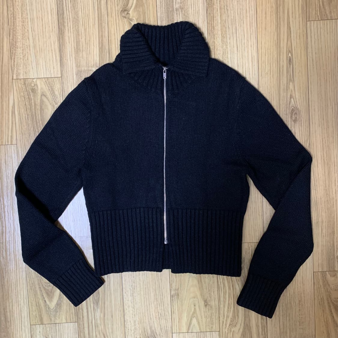 S)코스 크롭 니트 집업 자켓 상품이미지3