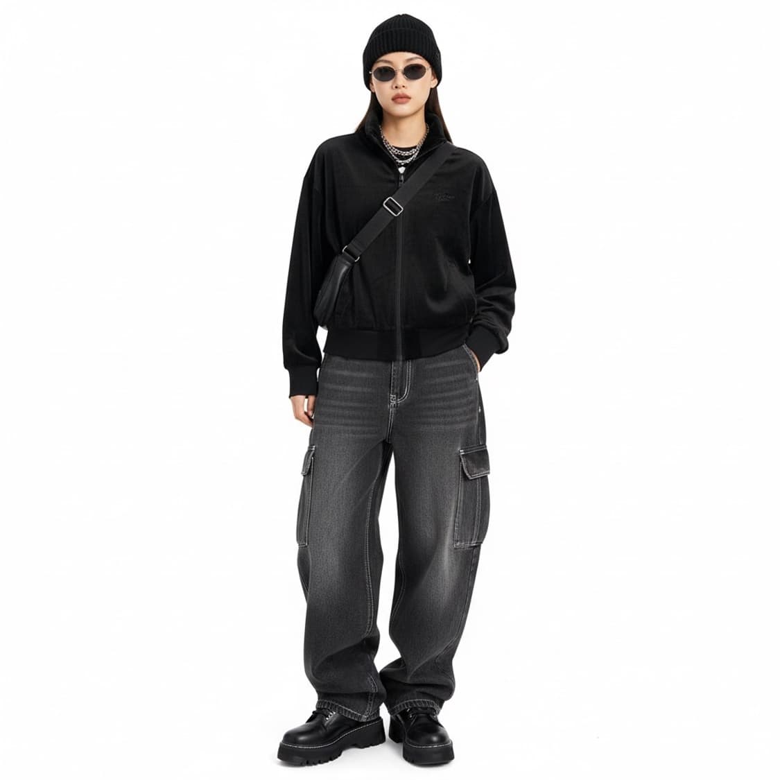 Jill Stuart 질스튜어트 블랙 벨벳 자켓 OS (스트릿) 상품이미지1