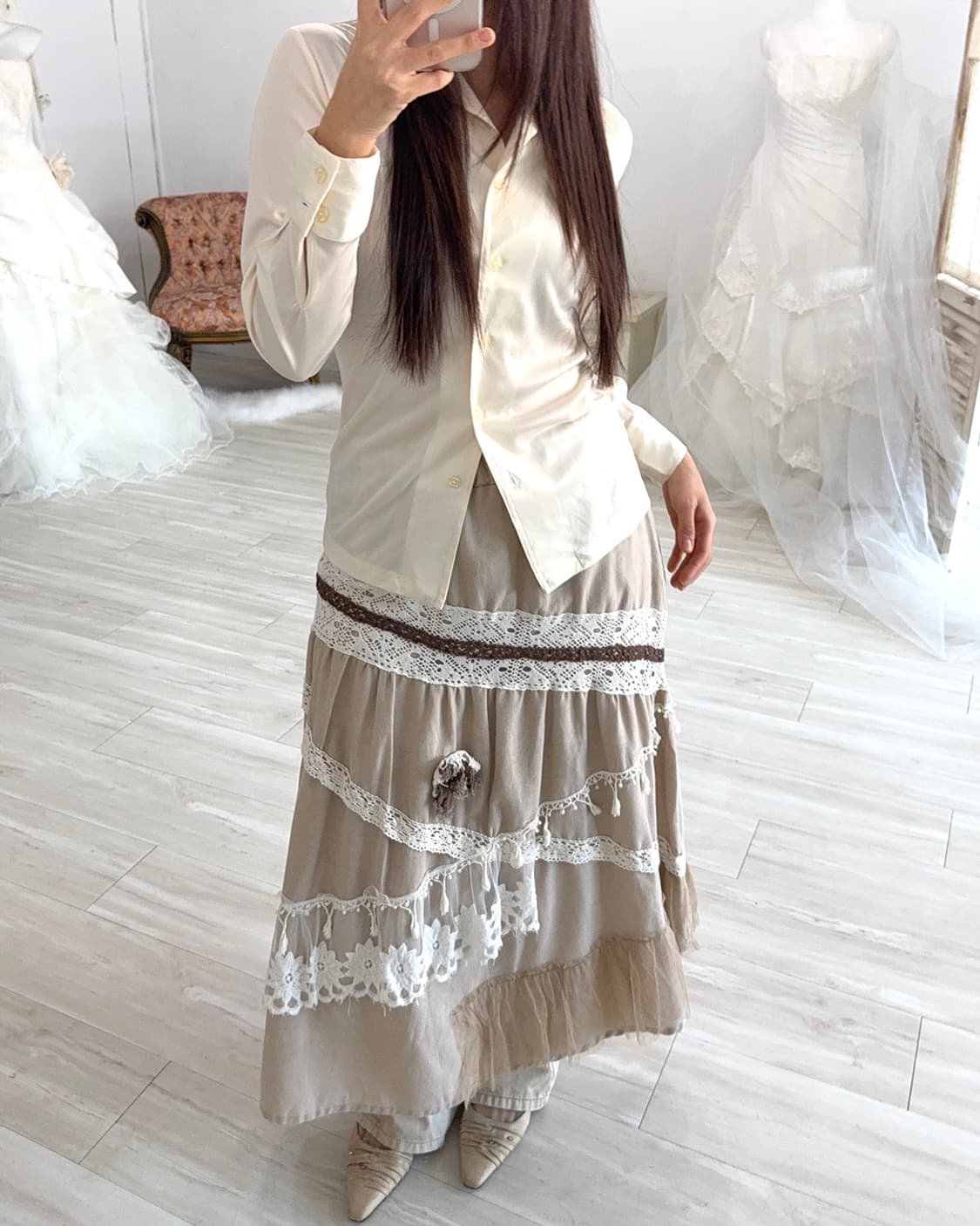 Butter color shirt  상품이미지9