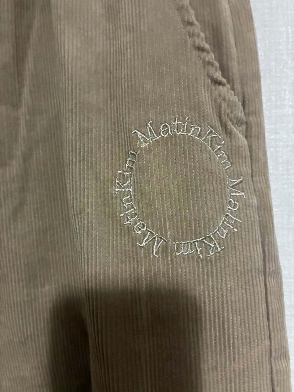 마뗑킴 코듀로이 밴딩 팬츠 베이지 L 상품이미지3