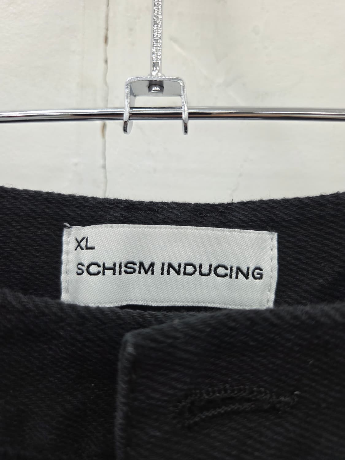 XL 스키즘인듀싱 레터링 패치 블랙진 상품이미지4