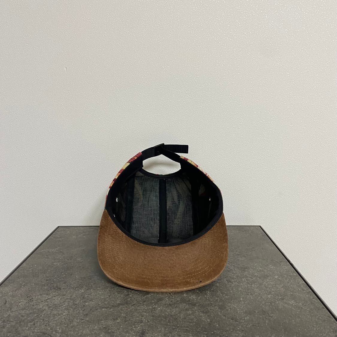 슈프림 스웨이드 바이저 플로랄 레드 박스로고 캠프캡 모자 상품이미지5