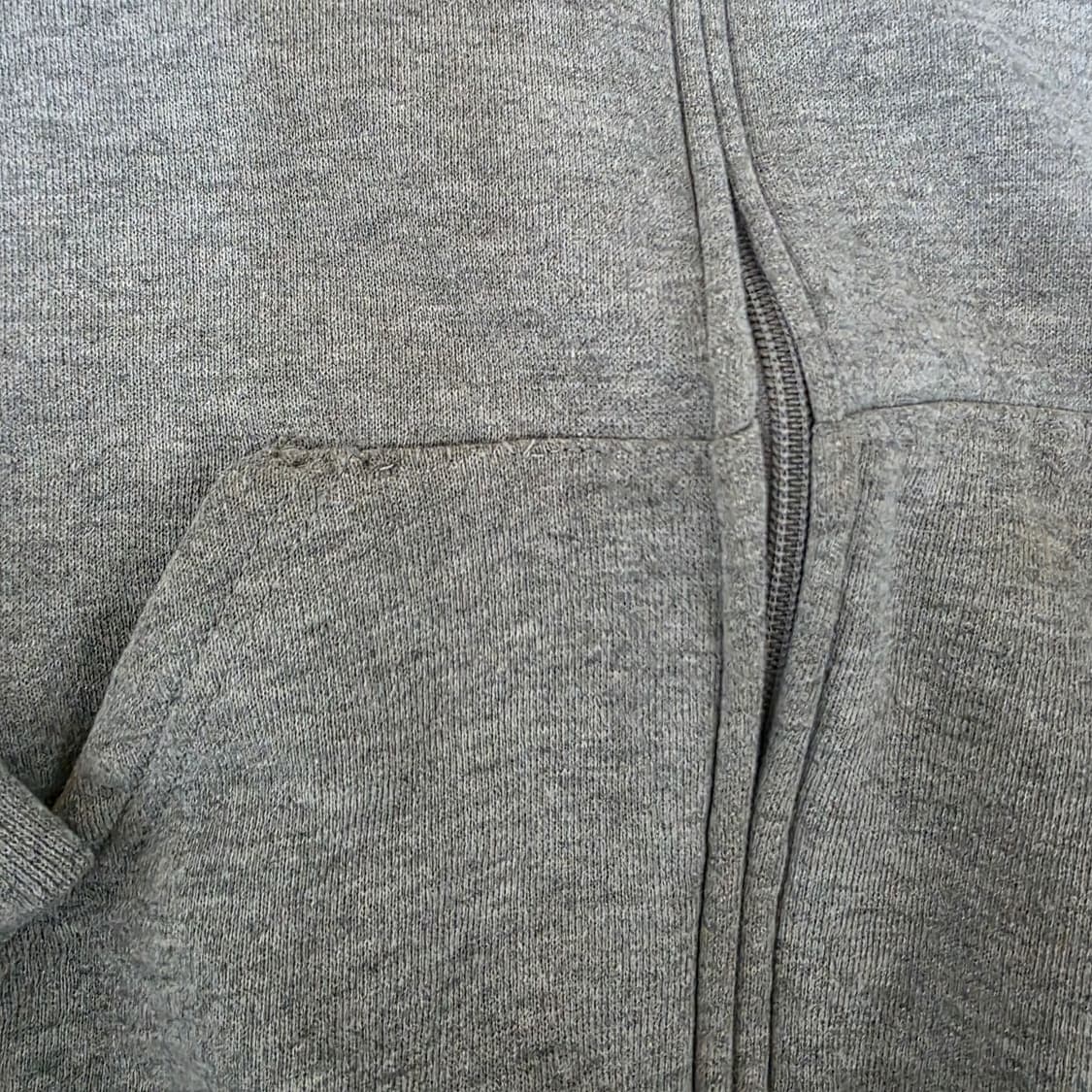 [XL] 90s 빈티지 러셀 애슬레틱 후드집업 라이트 그레이 상품이미지2