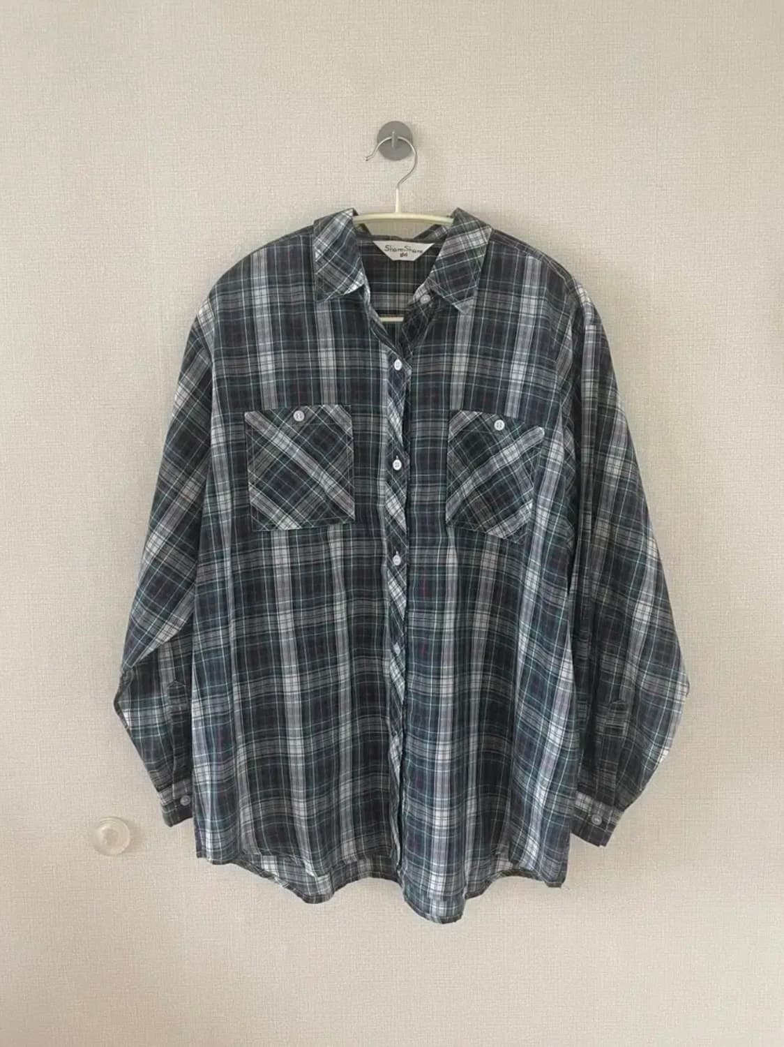 vintage check shirt 상품이미지1