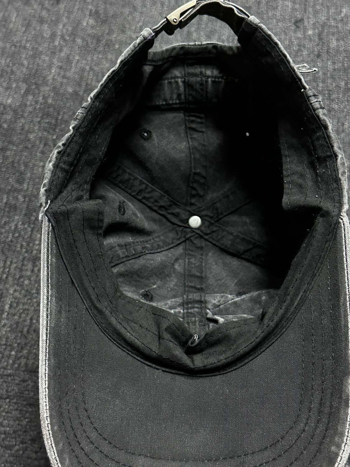 더블알엘 RRL 데미지 빈티지워싱 자수 패치 캡  상품이미지5