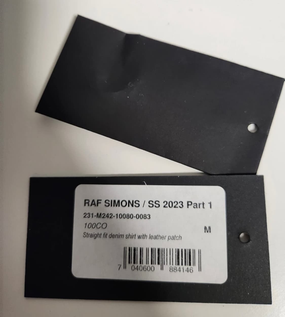 라프시몬스 데님셔츠 23ss M 상품이미지4