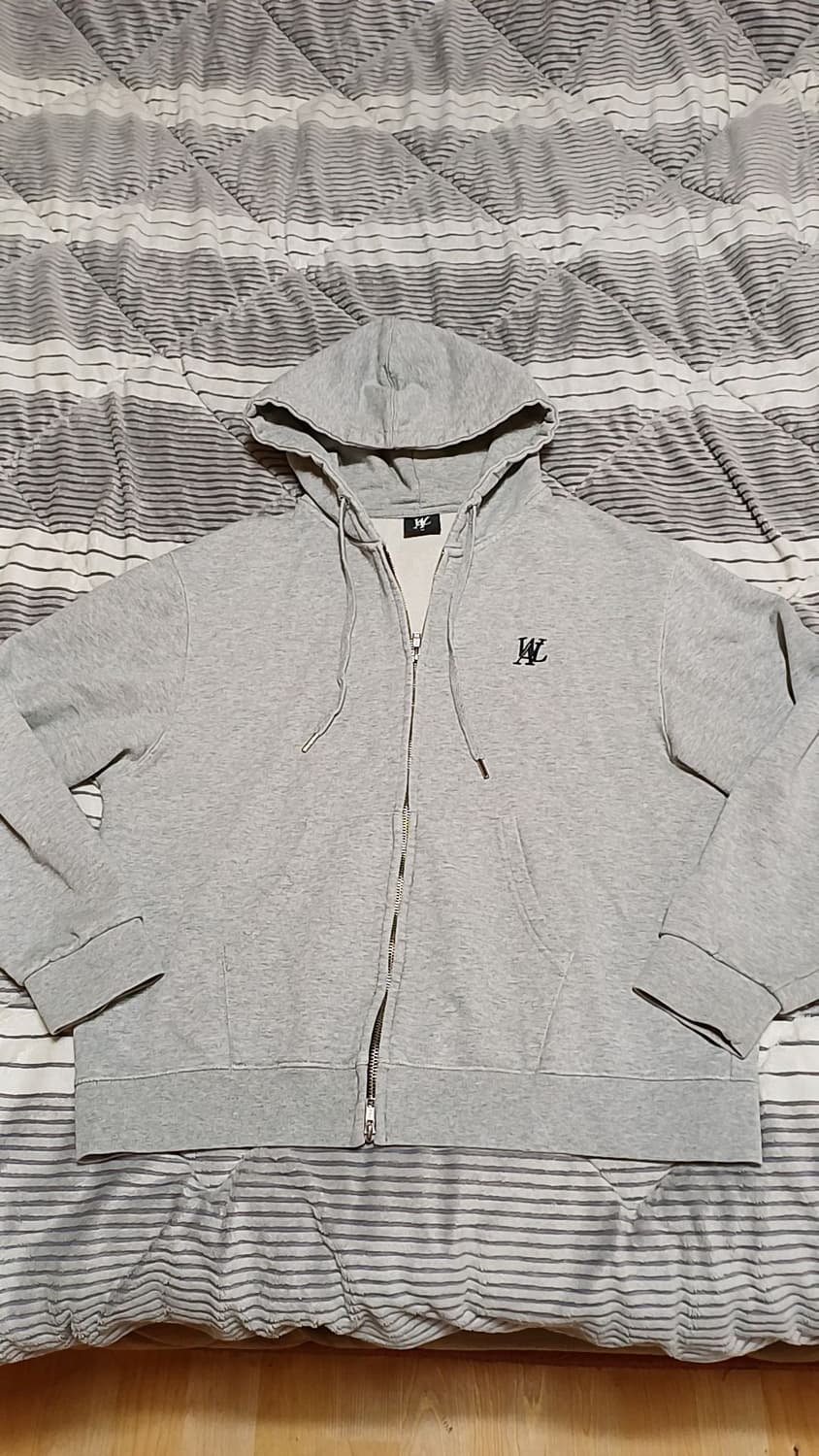 우알롱 오버핏 후드집업 105 여성88 가슴60 기장64 상품이미지1