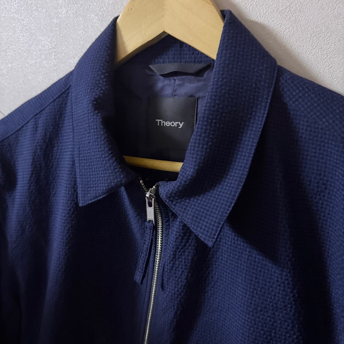 띠어리 남성 시어서커 블루종 점퍼 블루 M(100정도) 상품이미지2