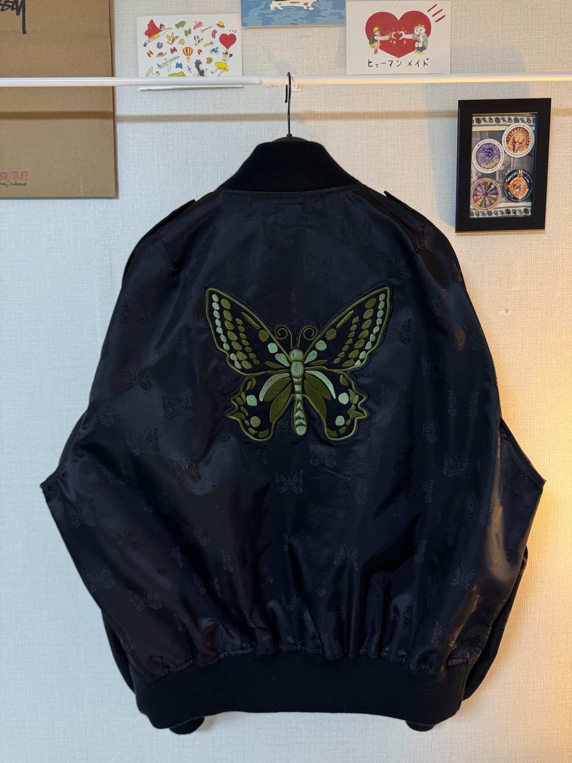 [XL] 니들스 L2-B 자켓 빠삐용 자카드 사틴 블랙 상품이미지4