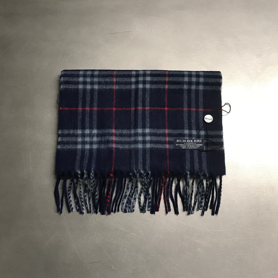 버버리 정품 울/캐시미어 머플러 네이비 상품이미지1