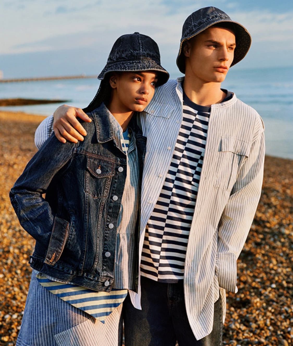 Uniqlo & JWA 비대칭 데님 재킷 (95) 상품이미지10