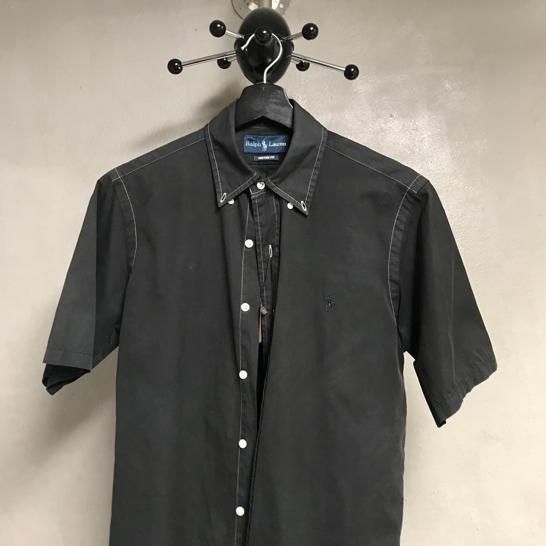 폴로 랄프로렌 블랙 반팔 셔츠 S 상품이미지2