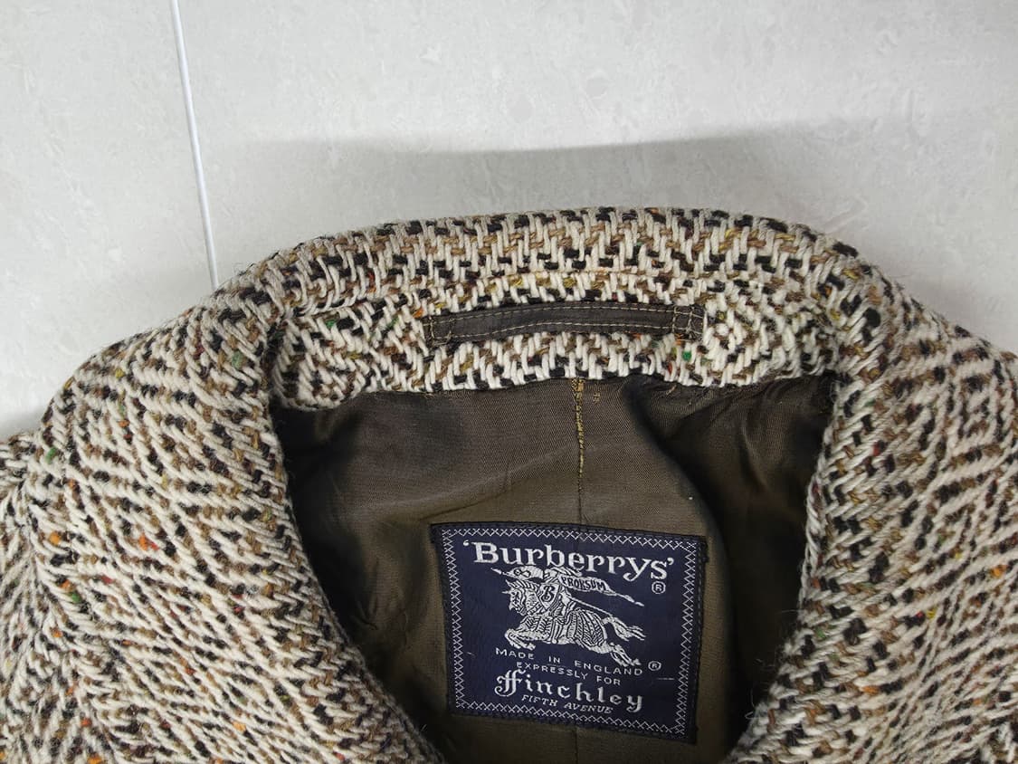 버버리 아이리쉬 트위드 코트 다이아몬드 헤링본 상품이미지6