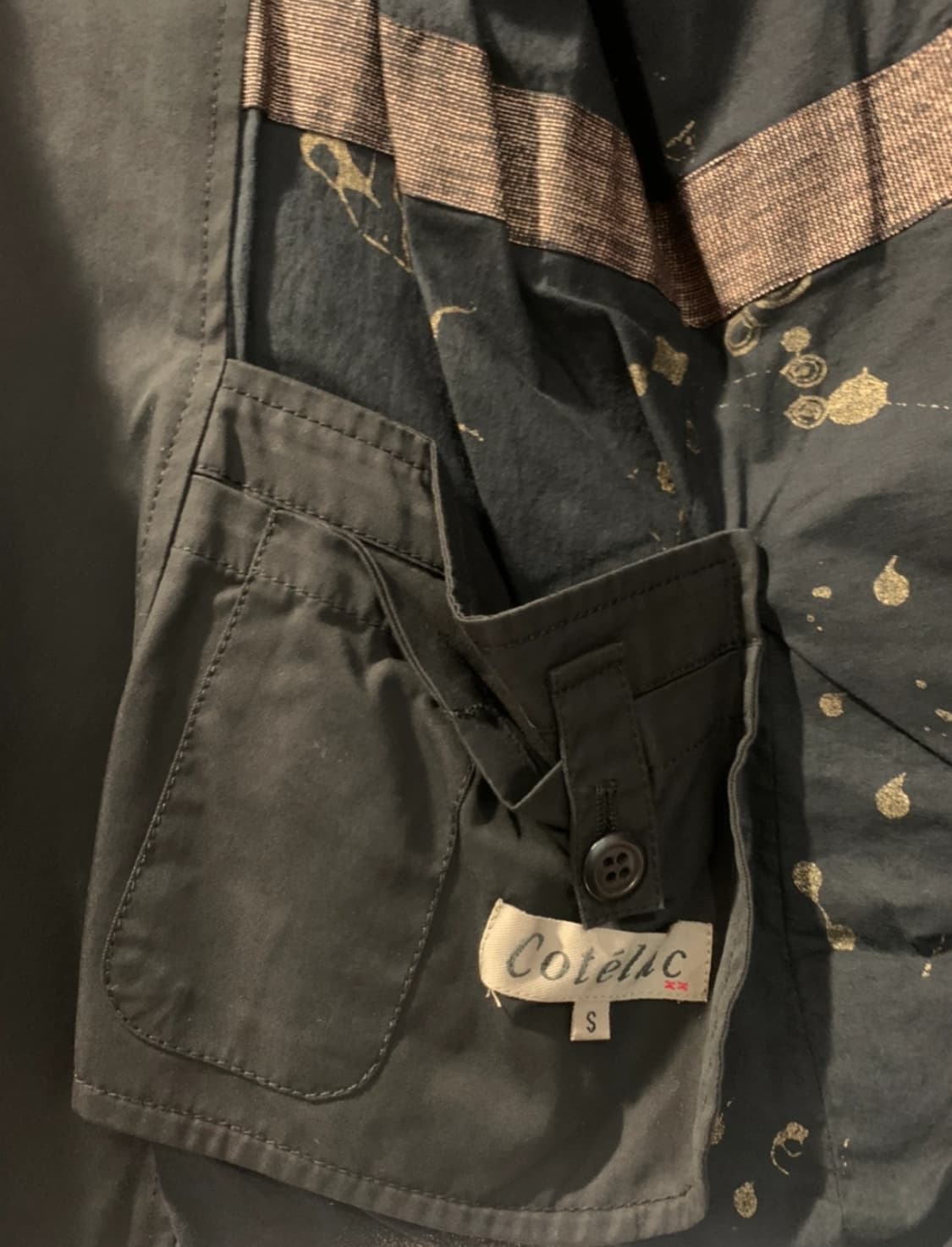 미착용 프랑스브랜드 코테락 블랙 면 재킷 상품이미지4