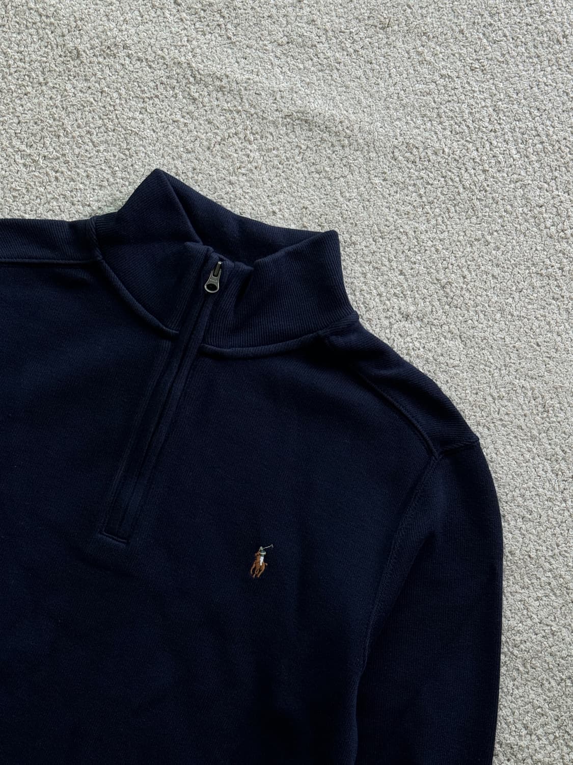 (새상품/정품) 폴로 보이즈 반집업 맨투맨(네이비) 상품이미지3