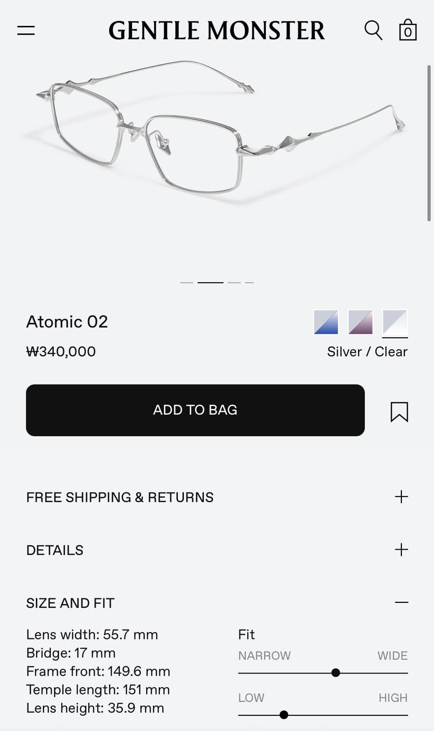 젠틀몬스터 안경 상품이미지5