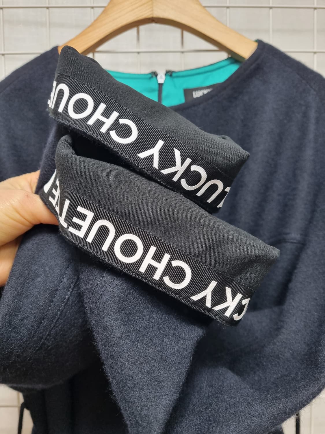 럭키슈에뜨 모직긴팔 (네이비) 상품이미지4