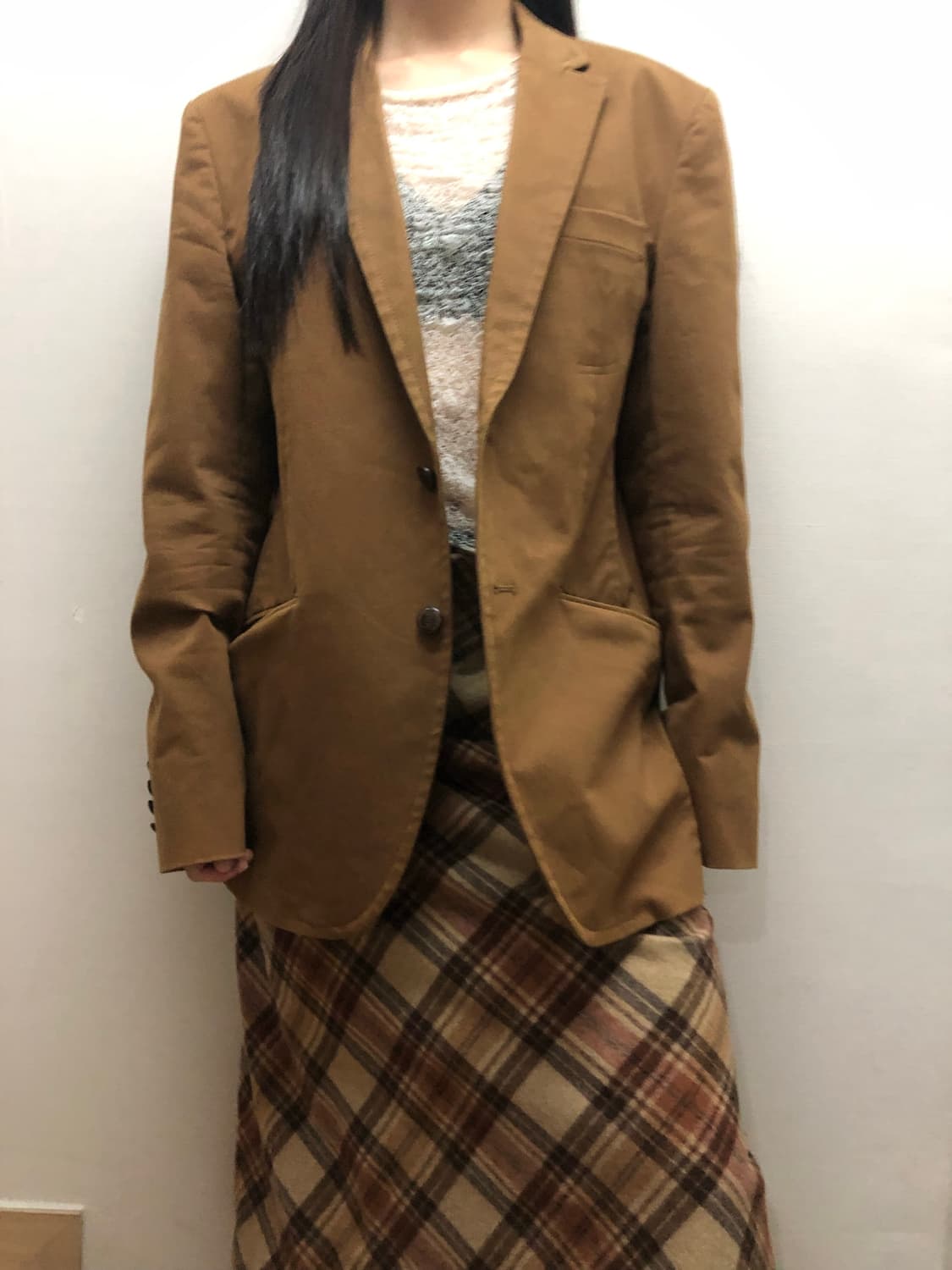 빈티지 브라운 코튼 자켓 상품이미지2