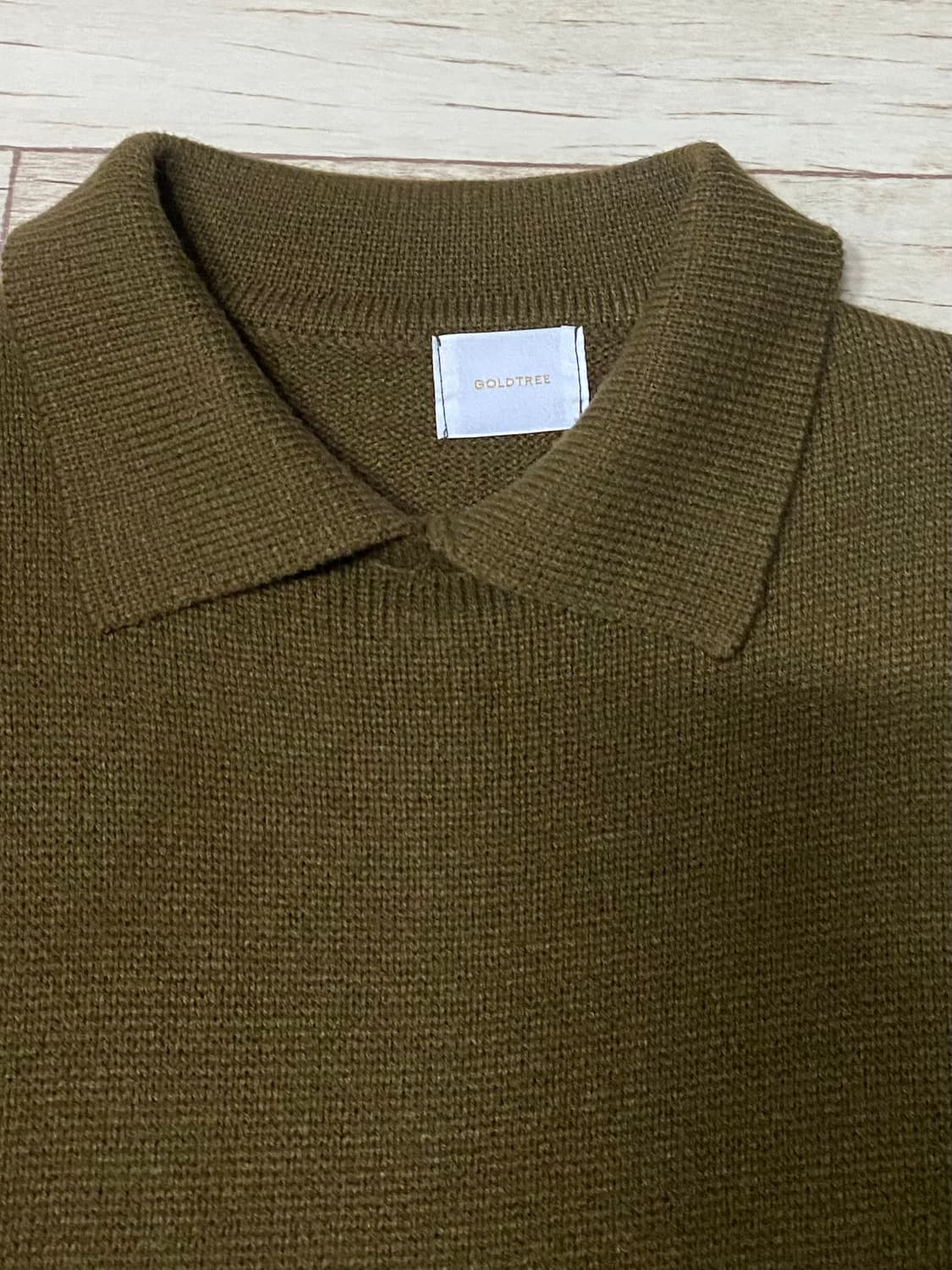 카라 니트 깔끔한 니트 사이즈 105 상품이미지2