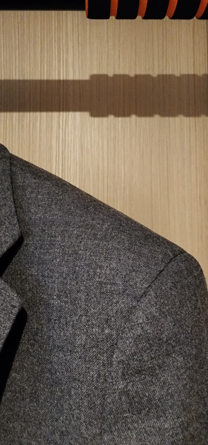 (간절기용)유니클로 그레이 모직자켓 L 상품이미지3