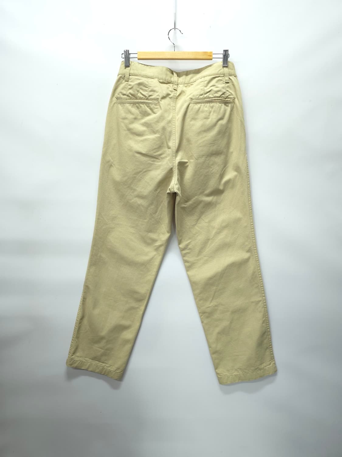 에스피오나지 베이지 투턱 코튼팬츠 (32) 상품이미지4