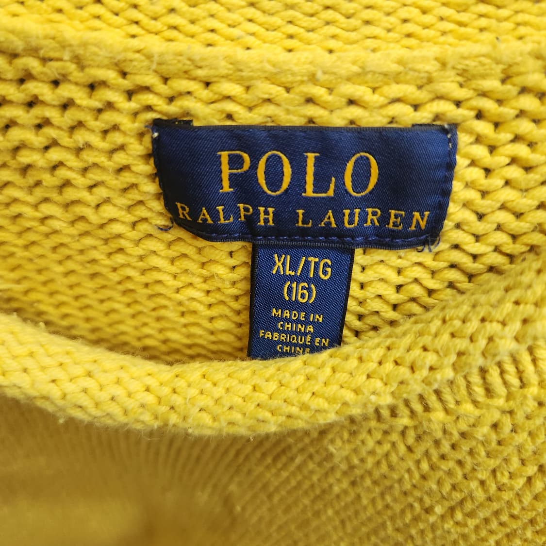 폴로랄프로렌 로고 숄더버튼 코튼 니트 M 상품이미지5