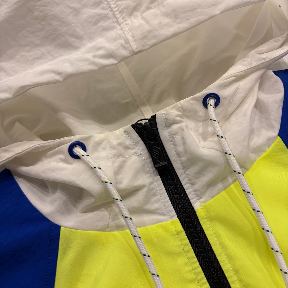 [2XL] 나이키 바람막이 블루/형광 옐로우 B407 상품이미지5