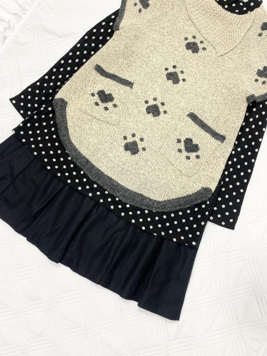 ꒰ঌ 플러피 도트 깜냥이 세트 ໒꒱ 상품이미지5