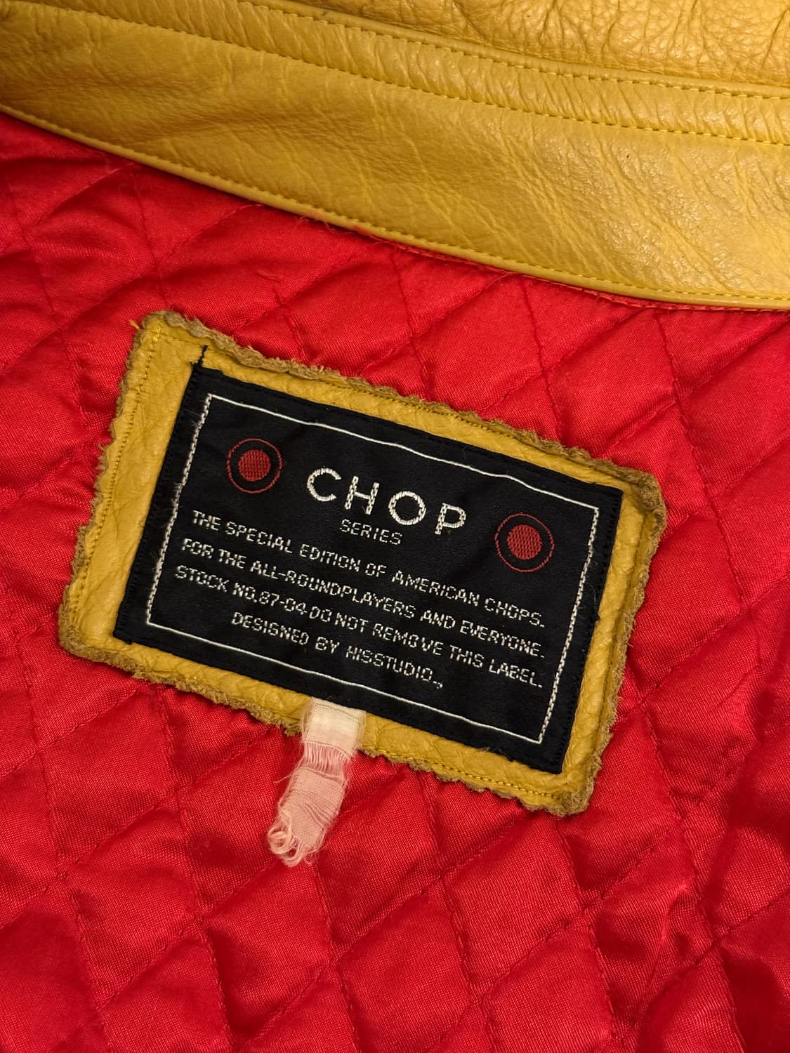 (XL) 90s CHOP Series Leather Yoke Down J 상품이미지10