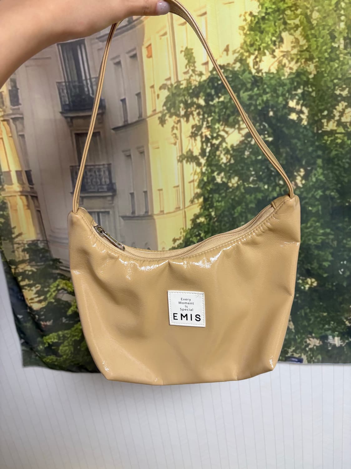 이미스 호보백 베이지 상태최상 상품이미지1