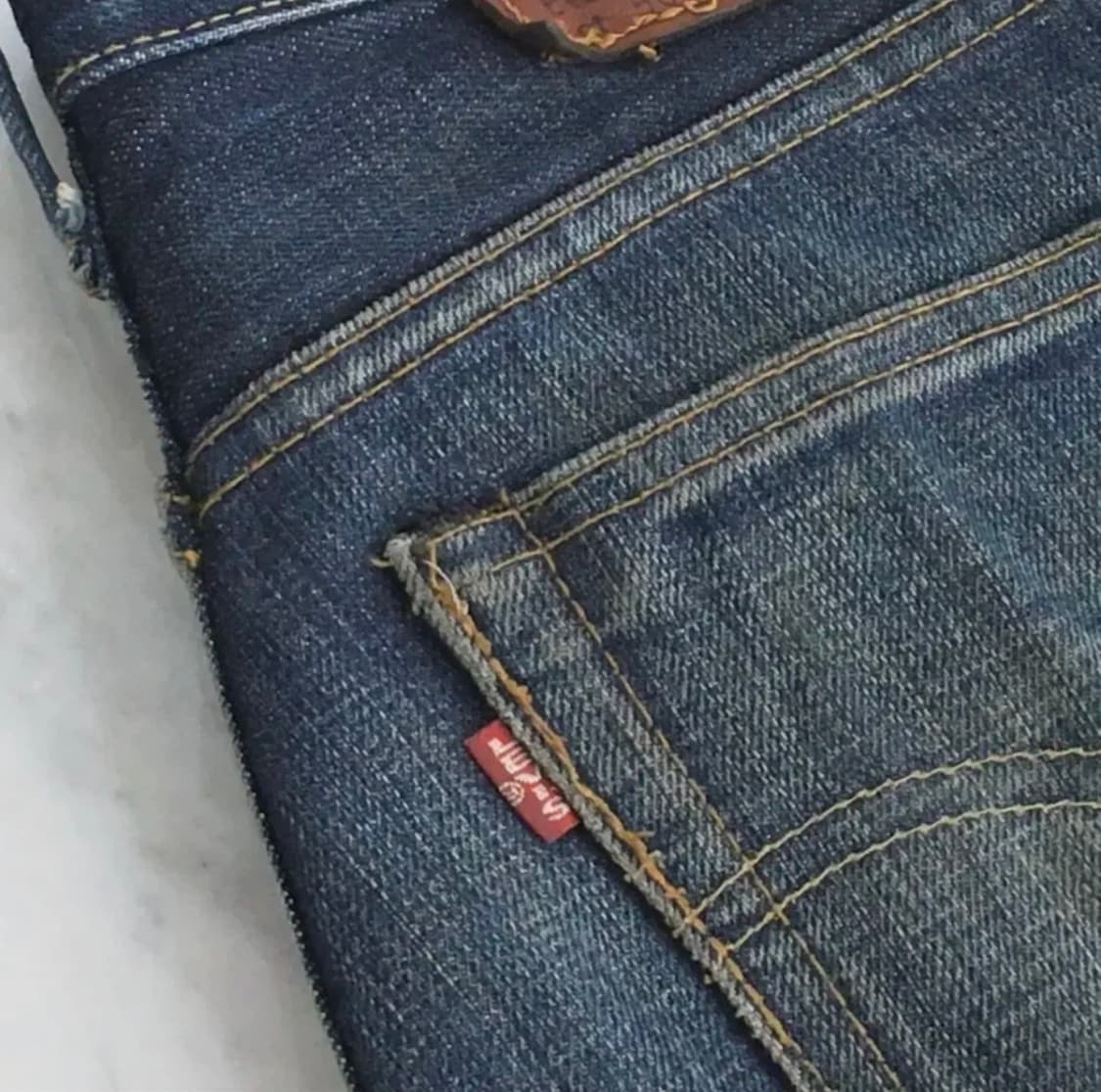 90s 리바이스 501 xx 워싱 인디고 셀비지 데님 팬츠 허리 31 상품이미지6