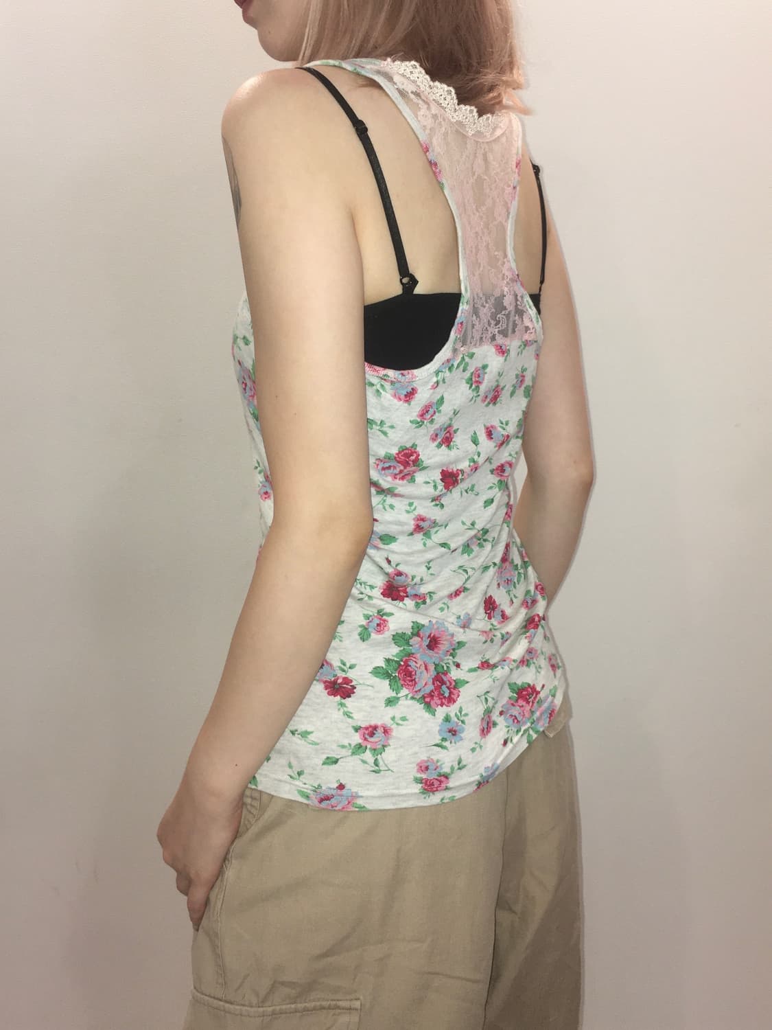 jpn vintage high teen floral lace sleeve 상품이미지3